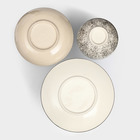 Набор керамической посуды "Восточный", 18 предметов: 6 шт-20 см, 6 шт-25 см, 6 шт-15 см, 700 мл , синий, 1 сорт, Иран - Фото 3