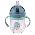 Поильник - непроливайка детский с силиконовой трубочкой, 250 мл., с ручками, цвет МИКС - Фото 3