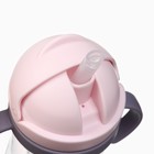 Поильник - непроливайка детский с силиконовой трубочкой и грузиком, от 9 мес., 250 мл., с ручками, розовый, Крошка Я - Фото 4