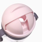 Поильник - непроливайка детский с силиконовой трубочкой и грузиком, от 9 мес., 250 мл., с ручками, розовый, Крошка Я - Фото 2