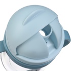 Поильник - непроливайка детский с силиконовой трубочкой и грузиком, от 9 мес., 250 мл., с ручками, голубой - Фото 10