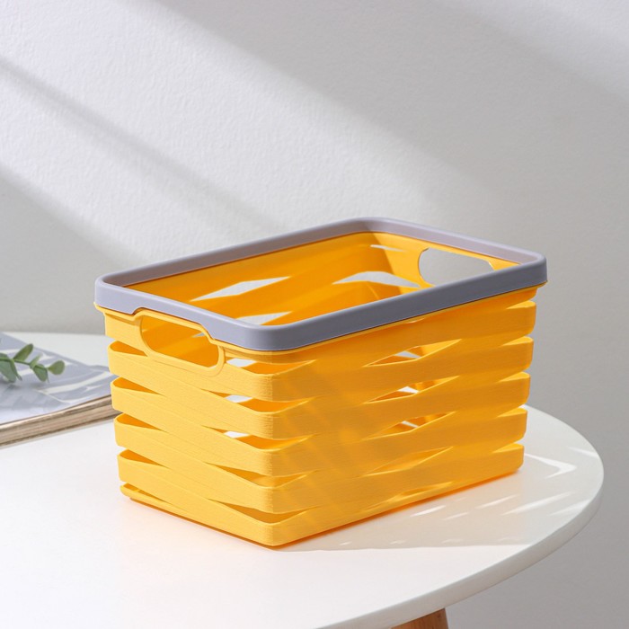 Корзина для хранения Доляна «Лофт», 21×14.5×12 см, цвет МИКС