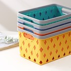 Корзина для хранения Доляна «Лофт», 21×14,5×12 см, цвет МИКС - фото 24517781