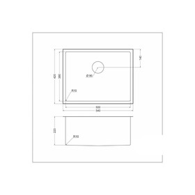 

Мойка кухонная EMAR EMB-123 PVD Nano Golden, врезная, 540х420х220 мм, прямоугольная, золото