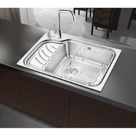 

Мойка кухонная OULIN OL-327R, врезная, 690х450х205 мм, прямоугольная, правая, сатин