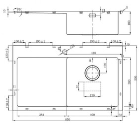 

Мойка кухонная OULIN OL-FTR102R, врезная, 850 х 506 мм, прямоугольная, универсальная, сатин 930115