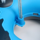 Игрушка для кошек "Загадочный круг - Рыбки", мышь на пружине и шарик, 23 х7 см, голубая/серая - фото 8033744