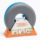 Игрушка для кошек «Загадочный круг - рыбки», 23×7 см, мышь на пружине и шарик, голубая, серая - Фото 8