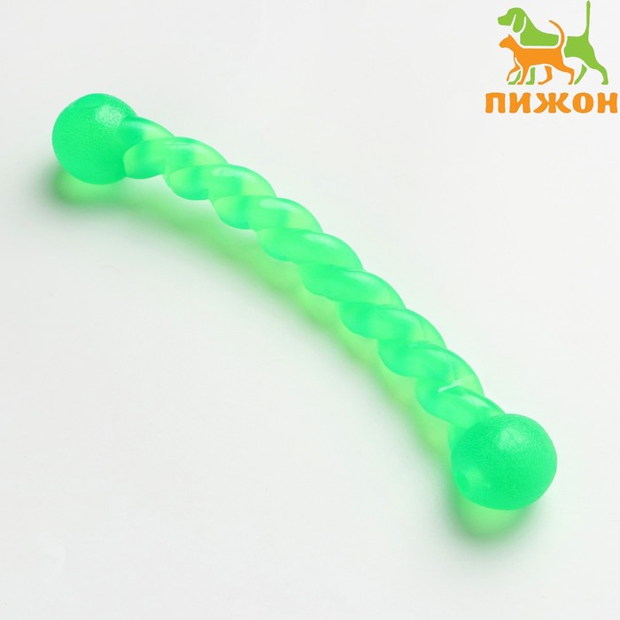 Игрушка "Плетенка" большая, 29 см, каучук, зелёная - Фото 1