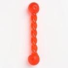 Игрушка для собак малая «Плетёнка», 19 см, каучук, красная - Фото 4