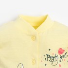 Кофточка для девочки, цвет жёлтый, рост 62 см - фото 46061744