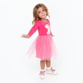 Платье для девочки, цвет малиновый, рост 116 см