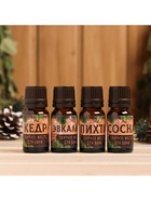 Новогодний набор эфирных масел «С Новым Годом!», в подарочной коробке, пихта, эвкалипт, кедр, сосна, 4 шт. по 10 мл - Фото 3