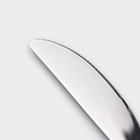 Нож столовый из нержавеющей стали Magistro «Джентри», длина 22,5 см, цвет серебряный - фото 4363130
