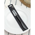 Нож столовый из нержавеющей стали Magistro «Фолк», длина 22 см, цвет чёрный - Фото 6