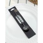 Ложка чайная Magistro «Фолк», длина 12.3 см, нержавеющая сталь, чёрная - Фото 6