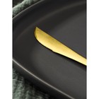 Нож столовый из нержавеющей стали Magistro «Фолк», длина 22 см, цвет золотой - Фото 2