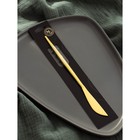 Нож столовый из нержавеющей стали Magistro «Фолк», длина 22 см, цвет золотой - фото 4363152