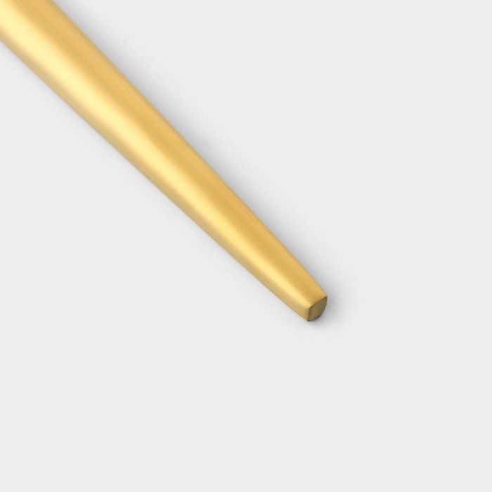Вилка столовая Magistro «Фолк», h=22 см, цвет золотой - фото 1882514187