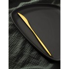 Нож столовый из нержавеющей стали Magistro «Оску базис», длина 23 см, цвет золотой - фото 4363180