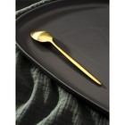 Ложка чайная Magistro «Оску базис», длина 15 см, нержавеющая сталь, золотистая - Фото 3