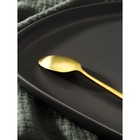 Ложка чайная Magistro «Оску базис», длина 15 см, нержавеющая сталь, золотистая - Фото 4