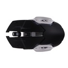 Мышь MB-2.7, игровая, беспроводная, оптическая, 800-2400 dpi, 500 мАч, подсветка, USB,черная - фото 9056072
