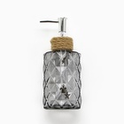 Дозатор для жидкого мыла «Морской» стеклянный, 330 мл. - Фото 5