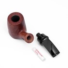 Курительная трубка для табака «Командор Премиум», классическая красное дерево, длина 13 см, d=1.7 см - фото 27417629