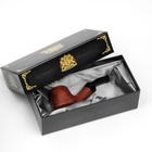 Курительная трубка для табака «Командор Премиум», классическая красное дерево, длина 13 см, d=1.7 см - фото 27417630