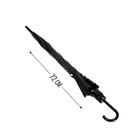 Зонт-трость полуавтомат «Екатеринбург», цвет черный, 8 спиц, R=45 см - Фото 5