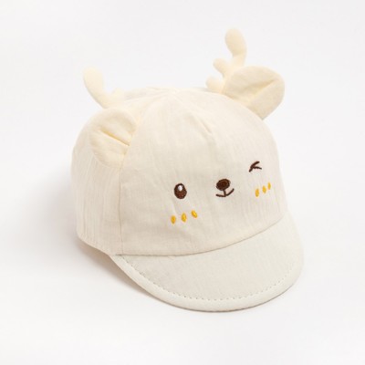 Кепка детская MINAKU, размер 40-42, бежевая