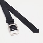 Ремень женский, ширина 2,3 см, пряжка металл, цвет чёрный - фото 21793096
