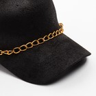 Бейсболка женская MINAKU с цепью цвет чёрный , размер 56-58 - фото 41576170