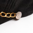 Бейсболка женская MINAKU с цепью цвет чёрный , размер 56-58 - фото 41576171