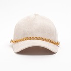 Бейсболка женская MINAKU с цепью цв.бежевый , размер 56-58 - фото 809192817 Бейсболка женская MINAKU с цепью цв.бежевый , размер 56-58 - фото 809192817