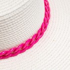 Шляпа женская с цепью MINAKU, белая, размер 56-58 - Фото 6