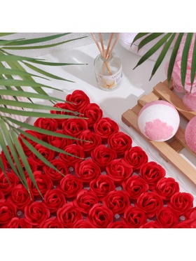 Розы мыльные красные, набор 81 шт.