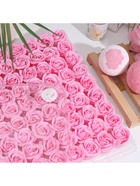 Розы мыльные розовые, набор 81 шт. в коробке - Фото 7