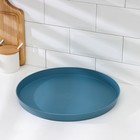 Поднос круглый Доляна «Классика», 34.5×3 см, пластик, МИКС - Фото 2
