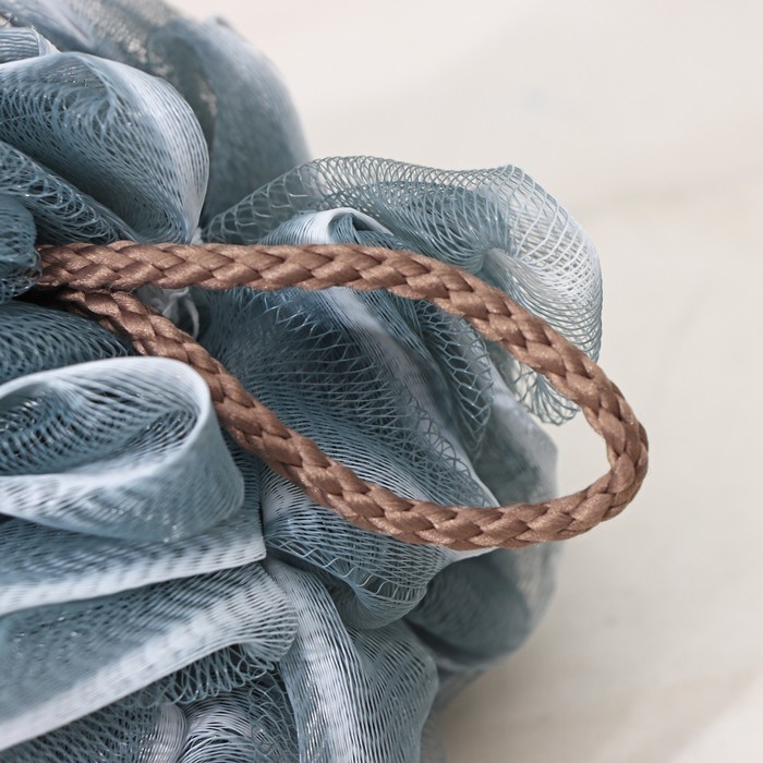 Мочалки для тела в тубусе Доляна «Градиент», 40 гр, 300 шт, тубус в подарок, цвет серый - фото 1909000648
