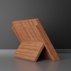 Держатель для ножей магнитный Magistro Tropic, 22×24 см, акация - Фото 5