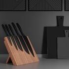 Держатель для ножей магнитный Magistro Tropic, 22×24 см, акация - Фото 6