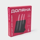 Держатель для ножей магнитный Доляна «Зефир», 22×24 см, чёрный - Фото 5