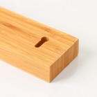 Держатель для ножей магнитный Magistro Bamboo, 43 см, бамбук - Фото 4
