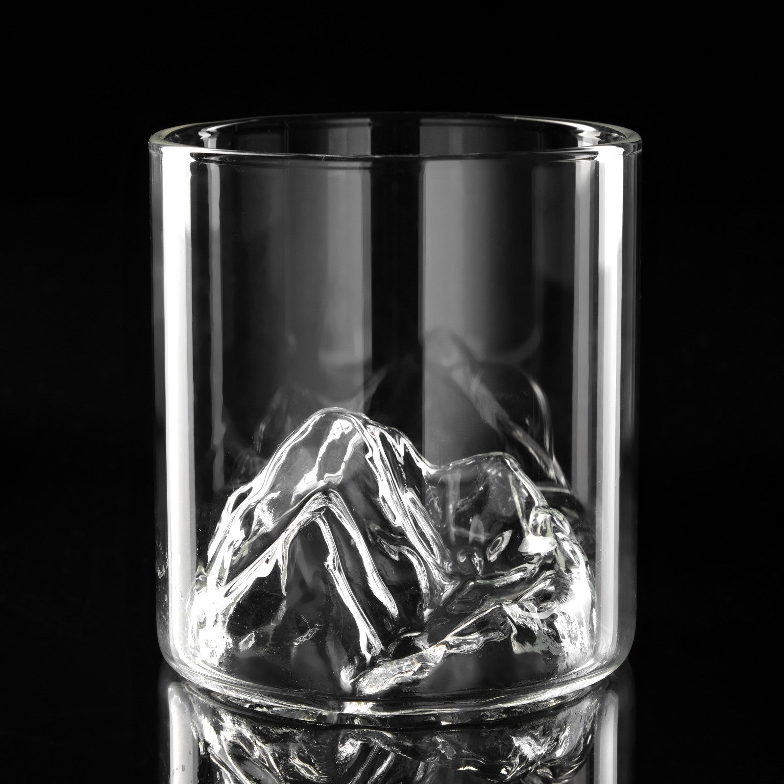 рюмки с горой внутри. стакан горы. горы в бокале. бокалы двойное стекло 350 мл с горой. бокалы с горой внутри.