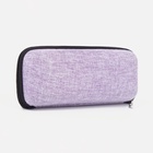 Футляр для очков на молнии, длина 17 см, фиолетовый - фото 65339549