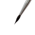 Кисть из волоса Белки Микс, круглая, HANA Рисуй № 3 (длина волоса 15 мм), короткая ручка матовая - Фото 3