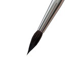 Кисть из волоса Белки Микс, круглая, HANA Рисуй № 5 (длина волоса 19 мм), короткая ручка матовая - Фото 3