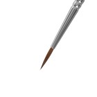 Кисть Колонок харбин круглая, HANA Мечтай № 2 (длина волоса 12 мм), короткая ручка матовая - Фото 3